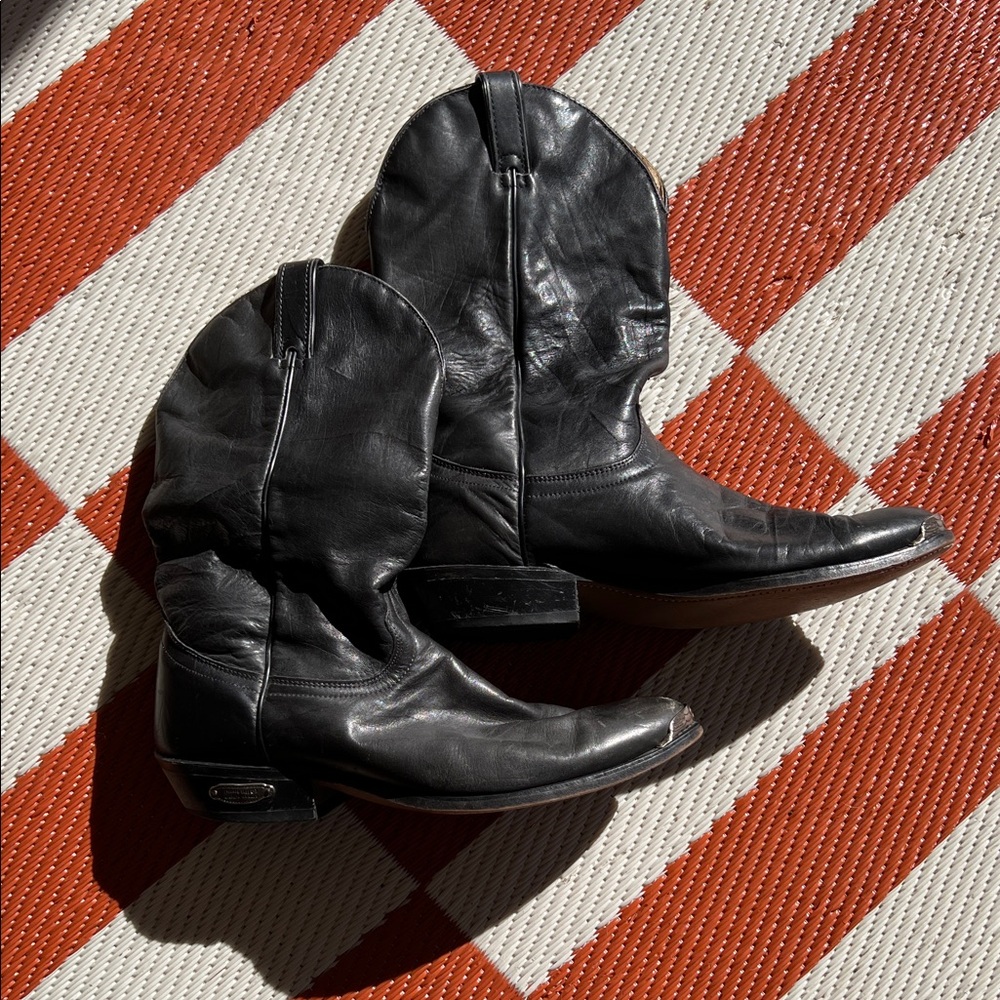 Men's Black Leather Boots